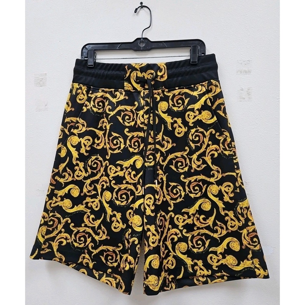 Versace Jeans Couture Printed Jersey  drawstring Mens Lounge Small  shorts MMA